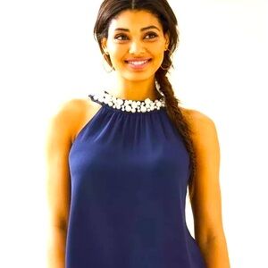 Lilly Pulitzer Shawn Pearl Beaded Neck Halter- worn once!